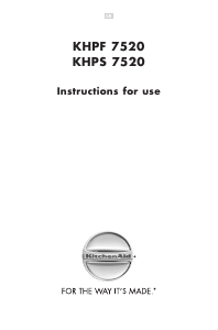 Manual KitchenAid KHPS 7520/I/01 Hob