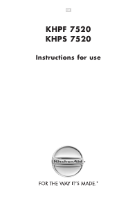 Manual KitchenAid KHPS 7510/I/01 Hob