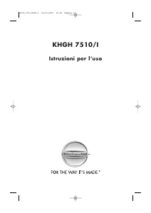 Manuale KitchenAid KHGH 7510/I Piano cottura