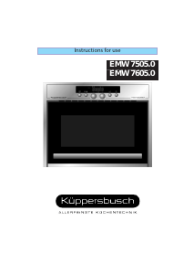 Manual Küppersbusch EMW 7605.0M-CN Microwave