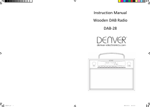 Mode d’emploi Denver DAB-28 Radio