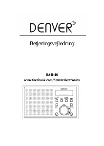 Brugsanvisning Denver DAB-46DARK Radio