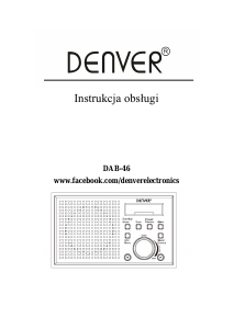 Instrukcja Denver DAB-46DARK Radio