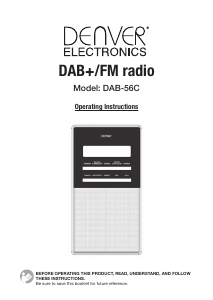 Bedienungsanleitung Denver DAB-56C Radio