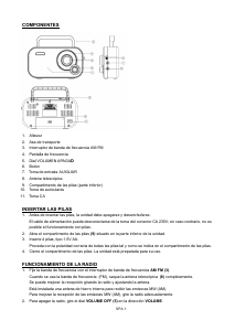 Manual de uso Denver TR-54C Radio