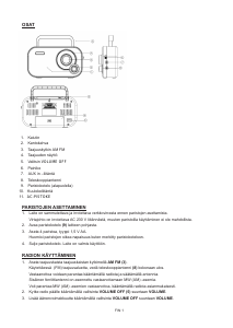 Käyttöohje Denver TR-54C Radio