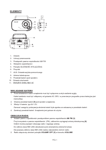 Instrukcja Denver TR-54C Radio