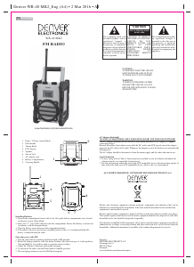 Handleiding Denver WR-40MK3 Radio