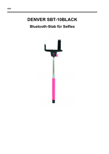 Bedienungsanleitung Denver SBT-10 Selfie stange