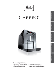 Mode d’emploi Melitta CAFFEO Bar Cafetière