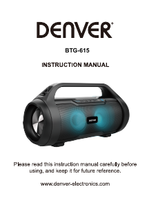 Manual Denver BTG-615 Speaker