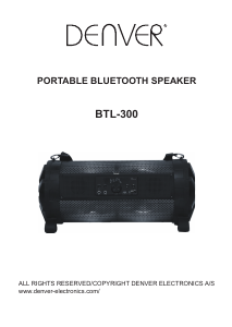 Manual Denver BTL-300 Speaker