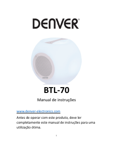 Manual Denver BTL-70 Altifalante