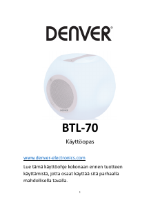 Käyttöohje Denver BTL-70 Kaiutin