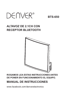 Manual de uso Denver BTS-650 Altavoz