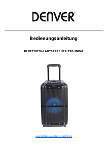 Bedienungsanleitung Denver TSP-306NR Lautsprecher