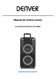 Manual de uso Denver TSP-450NR Altavoz