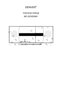 Instrukcja Denver MC-5230DAB+ Zestaw stereo