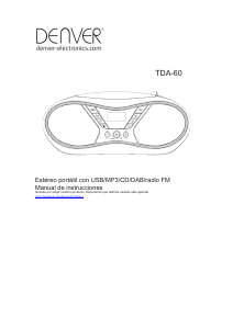 Manual de uso Denver TDA-60 Set de estéreo