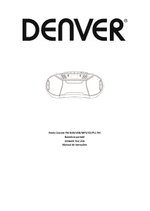 Manual Denver TDC-250 Aparelho de som