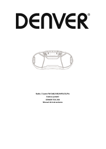 Manual de uso Denver TDC-250 Set de estéreo