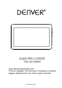 Manuale Denver TAQ-10213GMK2 Tablet