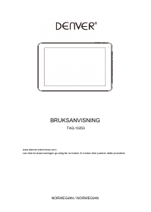 Bruksanvisning Denver TAQ-10253 Tablet