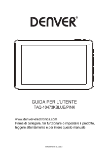 Manuale Denver TAQ-10473K Tablet