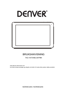 Bruksanvisning Denver TAQ-10473K Tablet