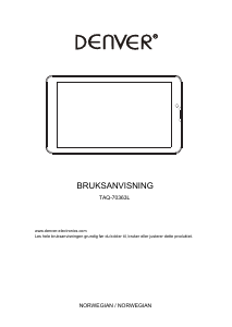 Bruksanvisning Denver TAQ-70363L Tablet