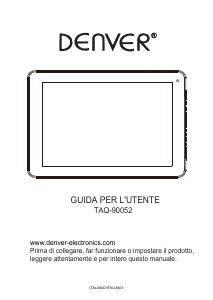 Manuale Denver TAQ-90052 Tablet