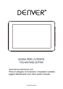 Manuale Denver TAQ-90072KBLUE Tablet