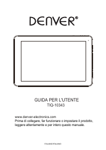 Manuale Denver TIQ-10343 Tablet