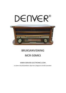 Bruksanvisning Denver MCR-50MK3 Platespiller