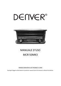 Manuale Denver MCR-50MK3 Giradischi