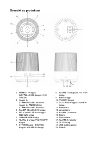 Bruksanvisning Denver CRL-350 Wake-up light