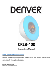 Manual Denver CRLB-400 Wake-up Light