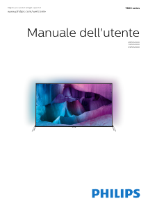 Manuale Philips 65PUS7600 LED televisore