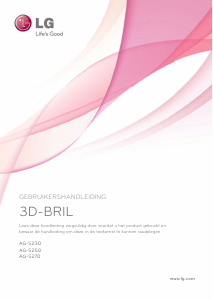 Handleiding LG AG-S230 3D Bril