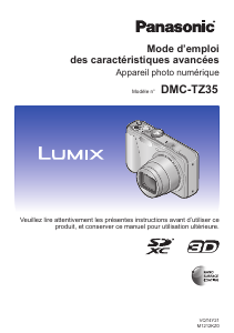 Mode d’emploi Panasonic DMC-TZ35 Lumix Appareil photo numérique