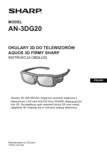 Instrukcja Sharp AN-3DG20 Okulary 3D