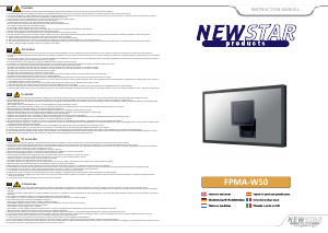 Manual de uso NewStar FPMA-W50 Soporte de pared