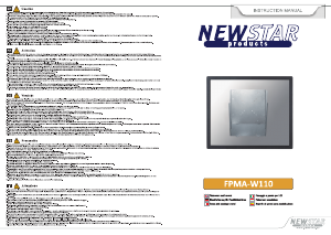 Bedienungsanleitung NewStar FPMA-W110 Wandhalterung