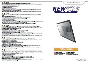Manuale NewStar FPMA-W120 Supporto da parete