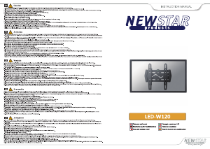 Handleiding NewStar LED-W120 Muurbeugel