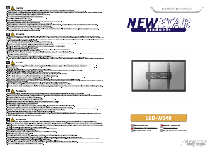 Bedienungsanleitung NewStar LED-W140 Wandhalterung