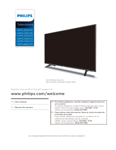 Manual de uso Philips 65PFL5765 Televisor de LED