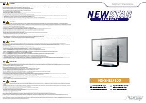 Руководство NewStar NS-SHELF100 Настенный кронштейн для телевизора