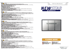 Manual NewStar PLASMA-W040 Wall Mount