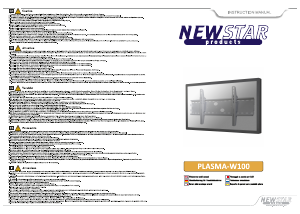 Manual de uso NewStar PLASMA-W100 Soporte de pared